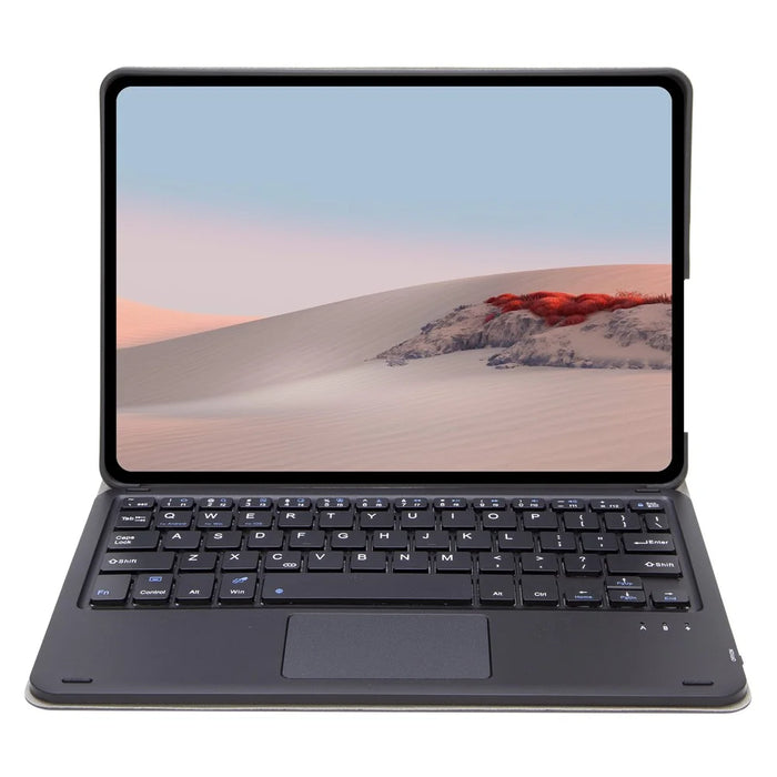 SFGO-A for Microsoft Surface Go / Go 2 / Go 3 Touch Mouse Design Bluetooth-compatible Keyboard Set with Wood Texture PU Leather Outer Cover TPU Inner Bumper Case - 2