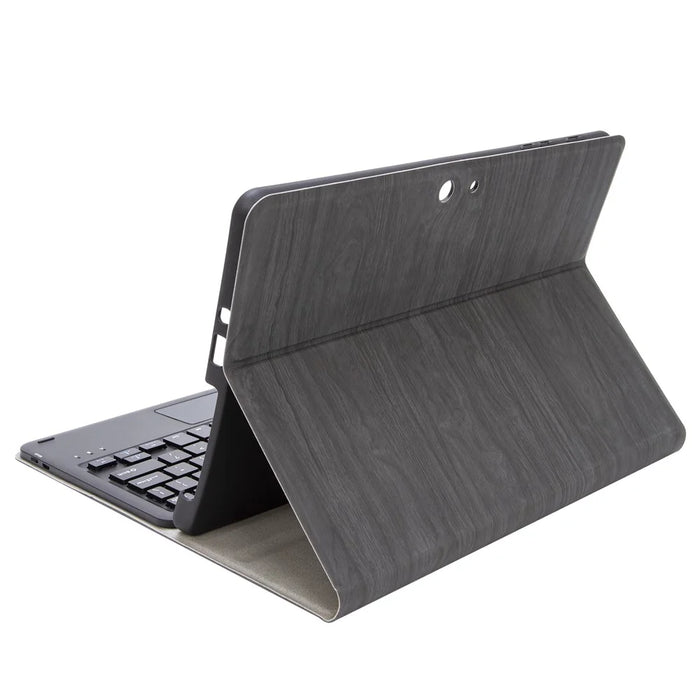 SFGO-A for Microsoft Surface Go / Go 2 / Go 3 Touch Mouse Design Bluetooth-compatible Keyboard Set with Wood Texture PU Leather Outer Cover TPU Inner Bumper Case - 5
