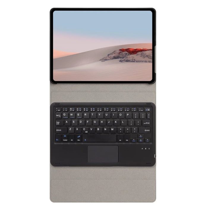 SFGO-A for Microsoft Surface Go / Go 2 / Go 3 Touch Mouse Design Bluetooth-compatible Keyboard Set with Wood Texture PU Leather Outer Cover TPU Inner Bumper Case - 6