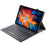 For Lenovo Pad Plus J607F / Tab P11 J606F / Tab P11 5G AM12 Bluetooth-compatible 3.0 Ultra Thin Keyboard Fine Texture Leather Case Set - Black - 2