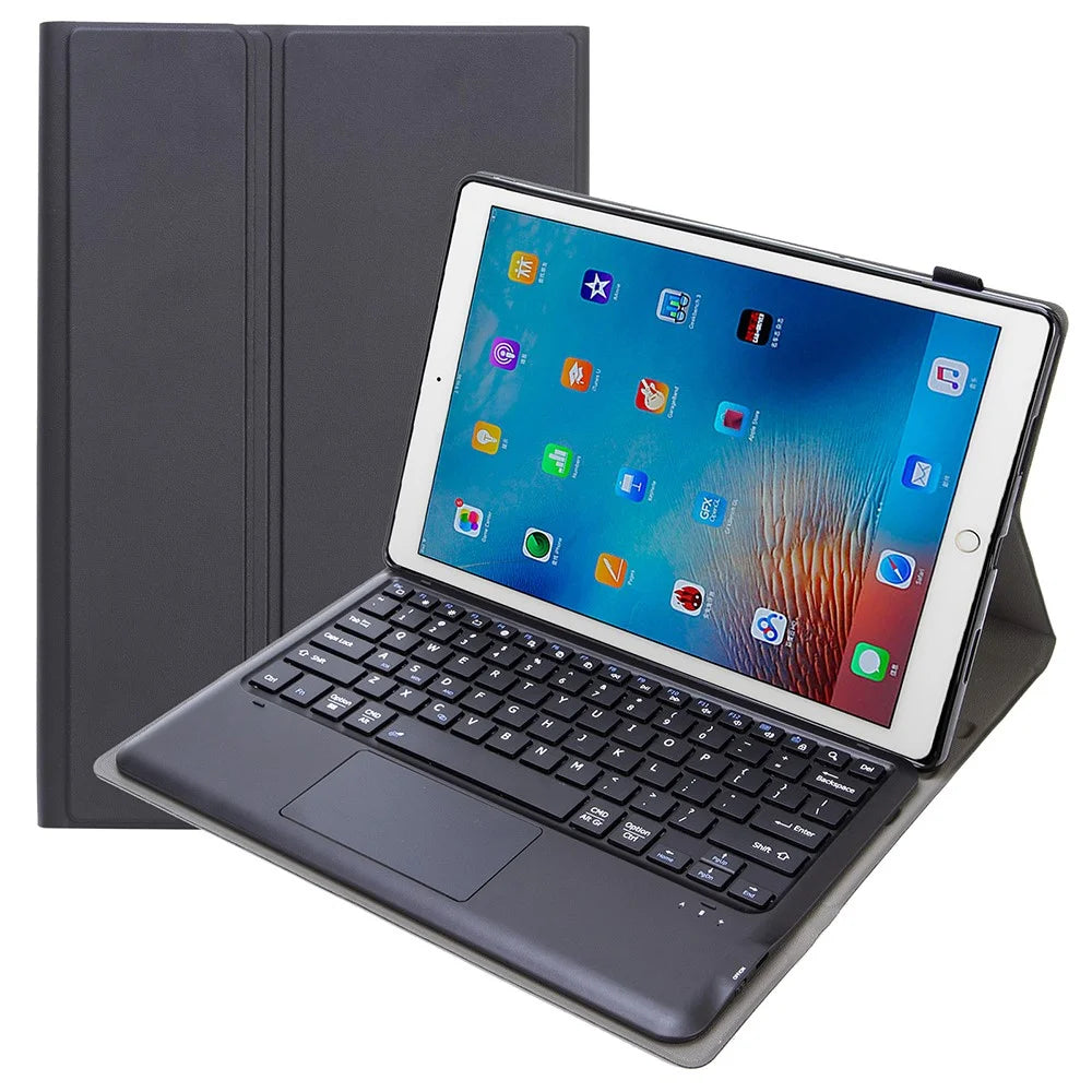 A129-A For iPad Pro 12.9 inch 2015 / 2021 Adjustable Stand Tablet Case Detachable Bluetooth-compatible Keyboard Tablet Protective Cover - 2
