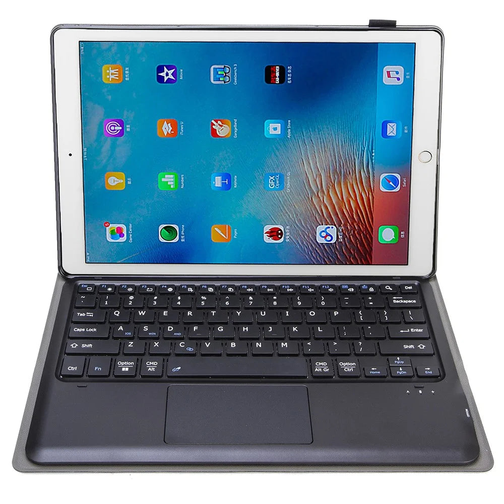 A129-A For iPad Pro 12.9 inch 2015 / 2021 Adjustable Stand Tablet Case Detachable Bluetooth-compatible Keyboard Tablet Protective Cover - 4