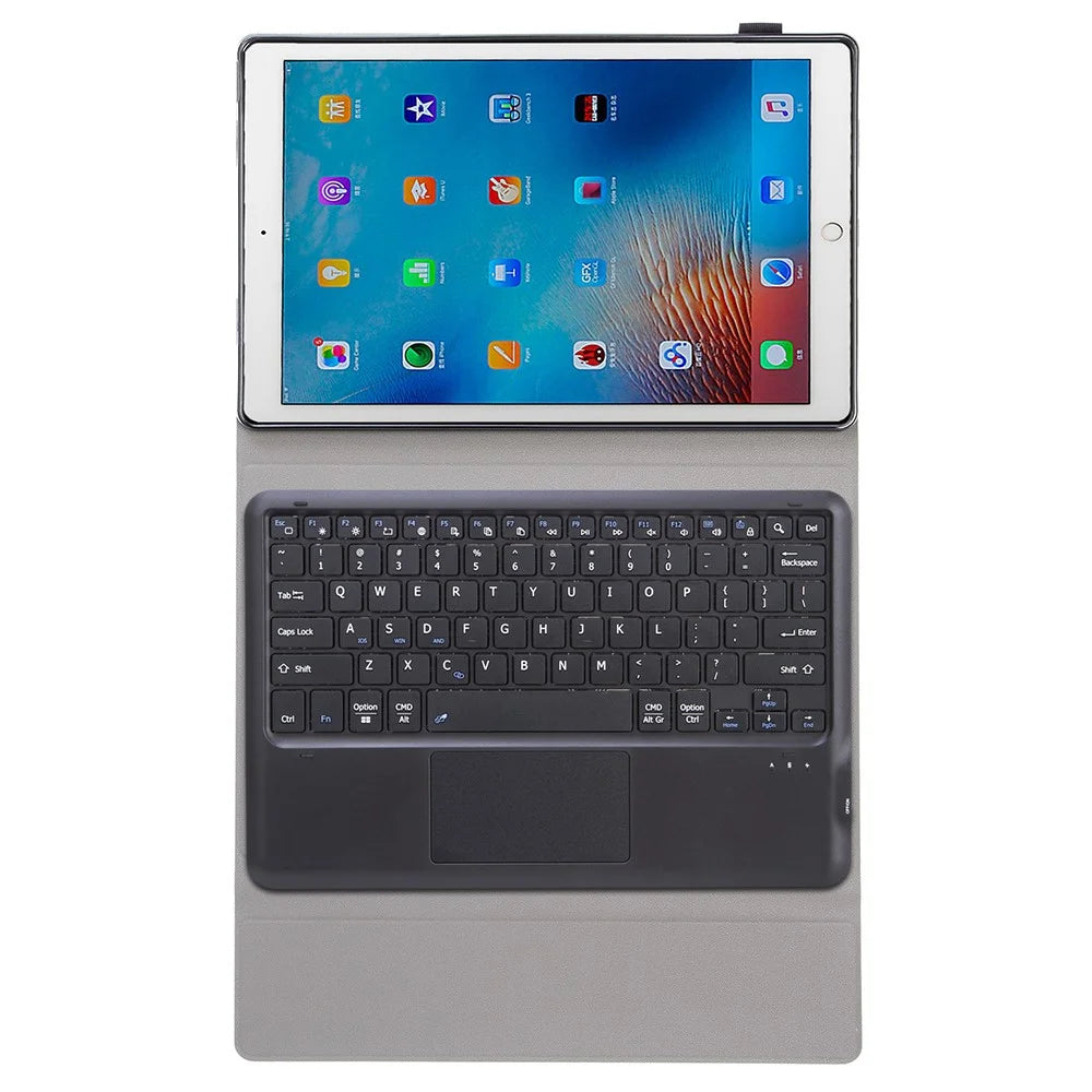 A129-A For iPad Pro 12.9 inch 2015 / 2021 Adjustable Stand Tablet Case Detachable Bluetooth-compatible Keyboard Tablet Protective Cover - 6