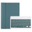 A08 for Samsung Galaxy Tab A8 10.5 (2021) / (2022) (SM-X205 / X200) Ultra Thin Tablet Stand Cover Leather Protective Case + Bluetooth-compatible Keyboard - Dark Green - 3
