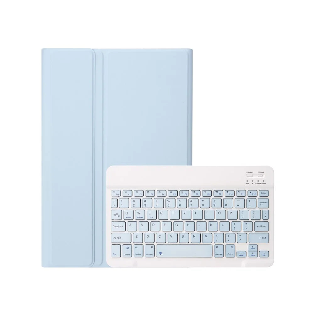 A08B Detachable Bluetooth-compatible Keyboard Case for Samsung Galaxy Tab A8 10.5 (2021) / (2022) SM-X205 / X200 - Blue - 6