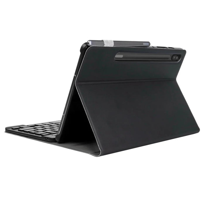 A700 for Samsung Galaxy Tab S8 (2021) SM-X700 / X706 Ultra Thin Tablet Stand Leather Protective Case + Bluetooth-compatible Keyboard - Black - 5
