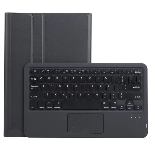 A700-A for Samsung Galaxy Tab S8 (2021) SM-X700 / X706 Ultra Thin Leather Tablet Protective Cover + Bluetooth-compatible Keyboard with Touchpad - Black - 1