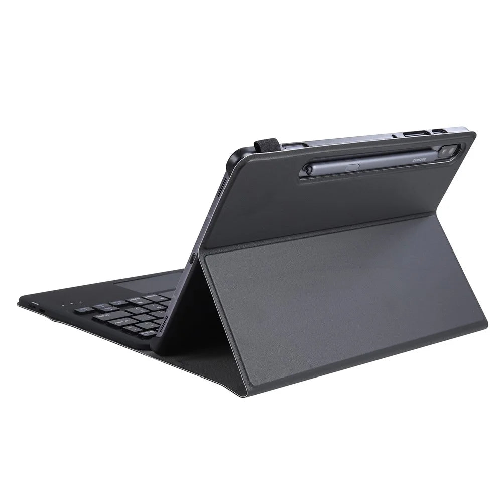 A700-A for Samsung Galaxy Tab S8 (2021) SM-X700 / X706 Ultra Thin Leather Tablet Protective Cover + Bluetooth-compatible Keyboard with Touchpad - Black - 4