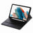 A08B-A for Samsung Galaxy Tab A8 10.5 (2021) / (2022) SM-X205 / X200 Keyboard with Touchpad Pen Slot Design Leather + TPU Tablet Case - Black - 2