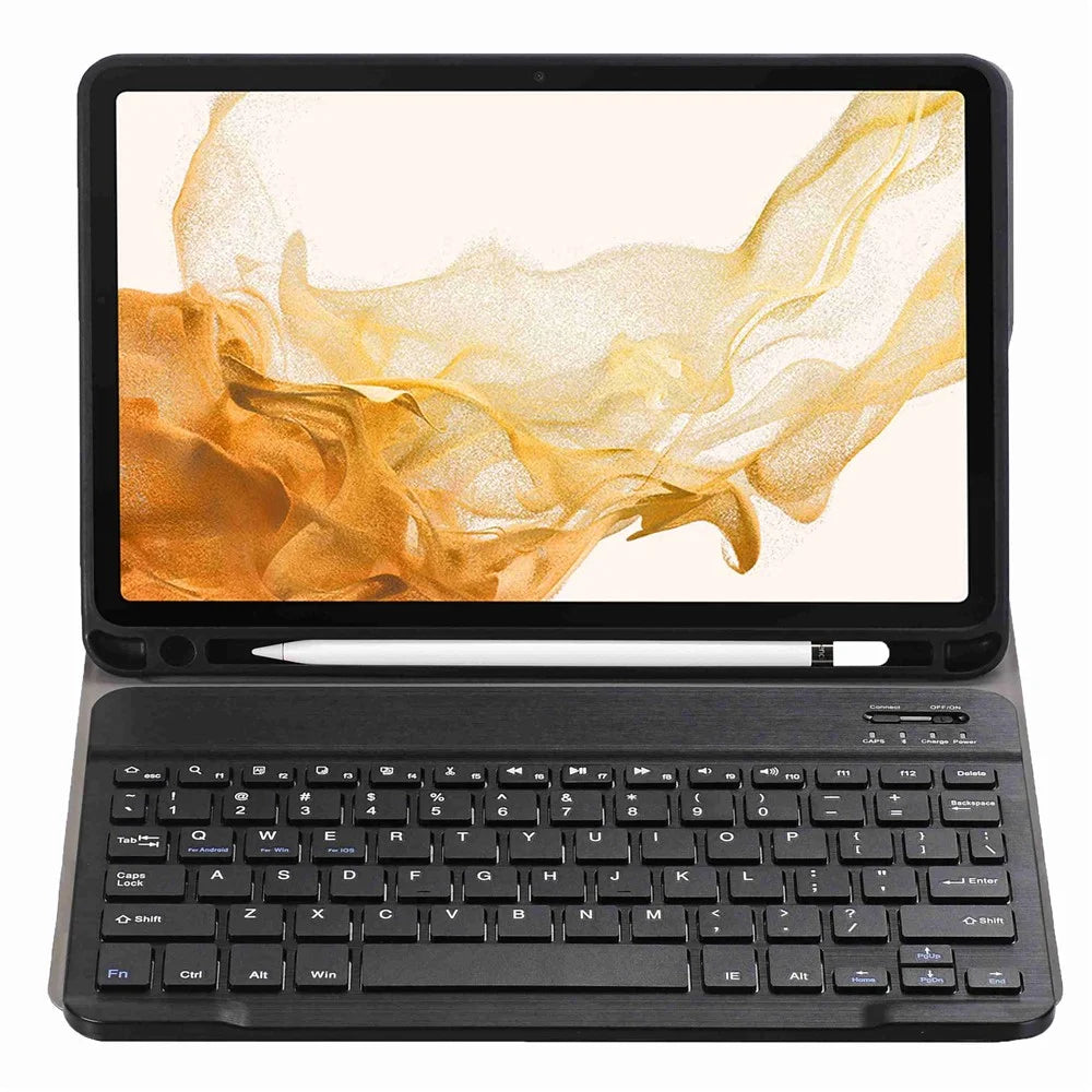 A700B Detachable Bluetooth-compatible Keyboard Case with Pencil Slot For Samsung Galaxy Tab S8 11 inch X700 X706 - Black - 3