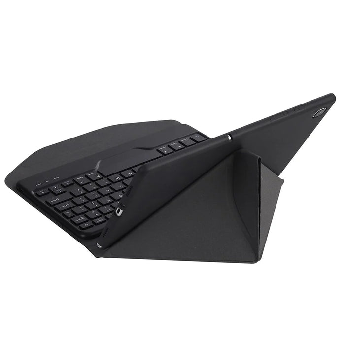 BM20 For Lenovo Tab M10 Plus (3rd Gen) TB-125FU Leather Case Bluetooth-Compatible Keyboard Stand Built-In Pen Slot - Black - 6