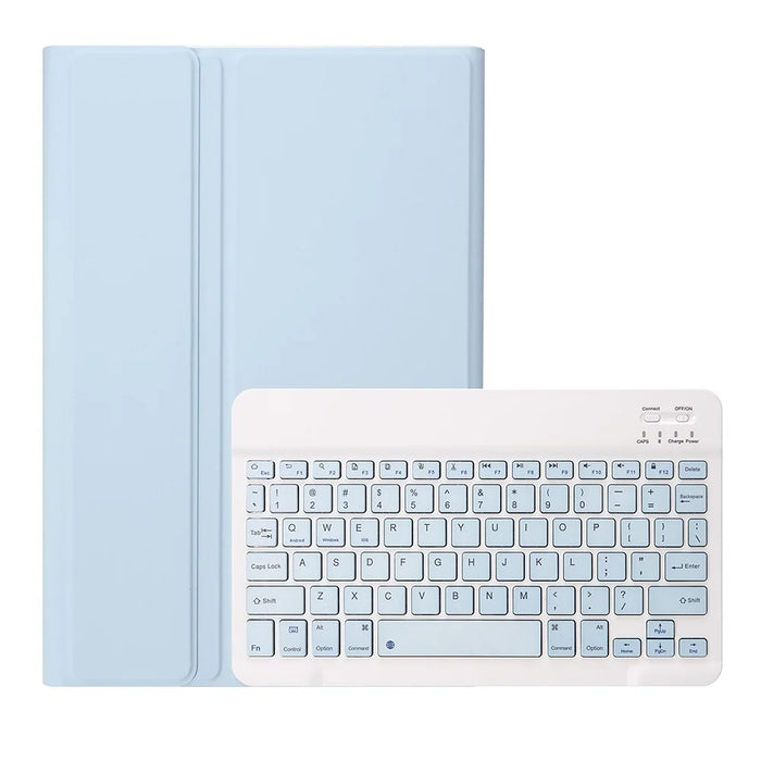 A610B Keyboard Cover for Samsung Galaxy Tab S6 Lite (2020) P615 P610 / (2022) / (2024) Bluetooth-Compatible Keyboard Leather Case Set - Blue - 5