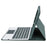 YA700B-A Leather Cover Bluetooth-compatible Keyboard with Touchpad for Samsung Galaxy Tab S8 11-inch 2021 (X700 / X706) / S7 11-inch (T870 / T875) - Dark Green - 4