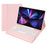 C12B For iPad Pro 12.9 (2018) / (2020) / (2021) Bluetooth-compatible Keyboard Leather Case with Detachable Design - Pink - 5