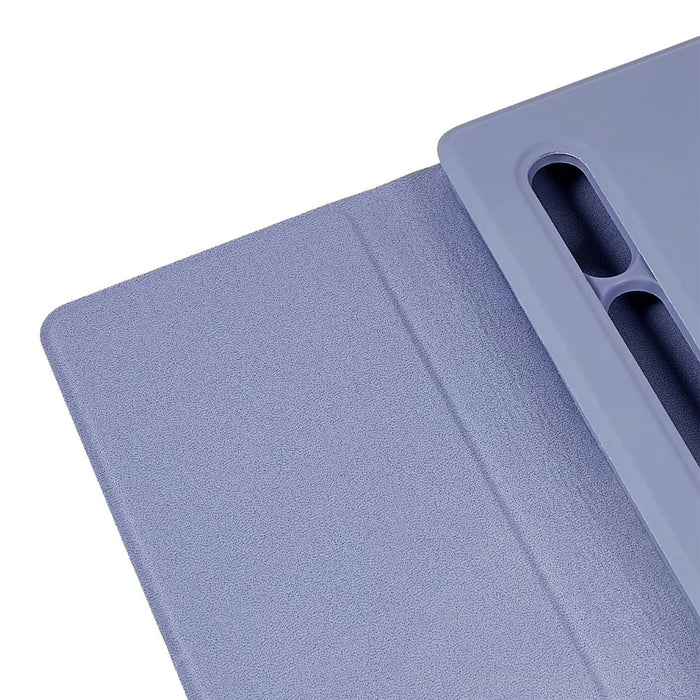 T900B Bluetooth-compatible Keyboard Detachable Leather Case For Samsung Galaxy Tab S10 Ultra / S9 Ultra / S8 Ultra - Purple / Purple White - 7