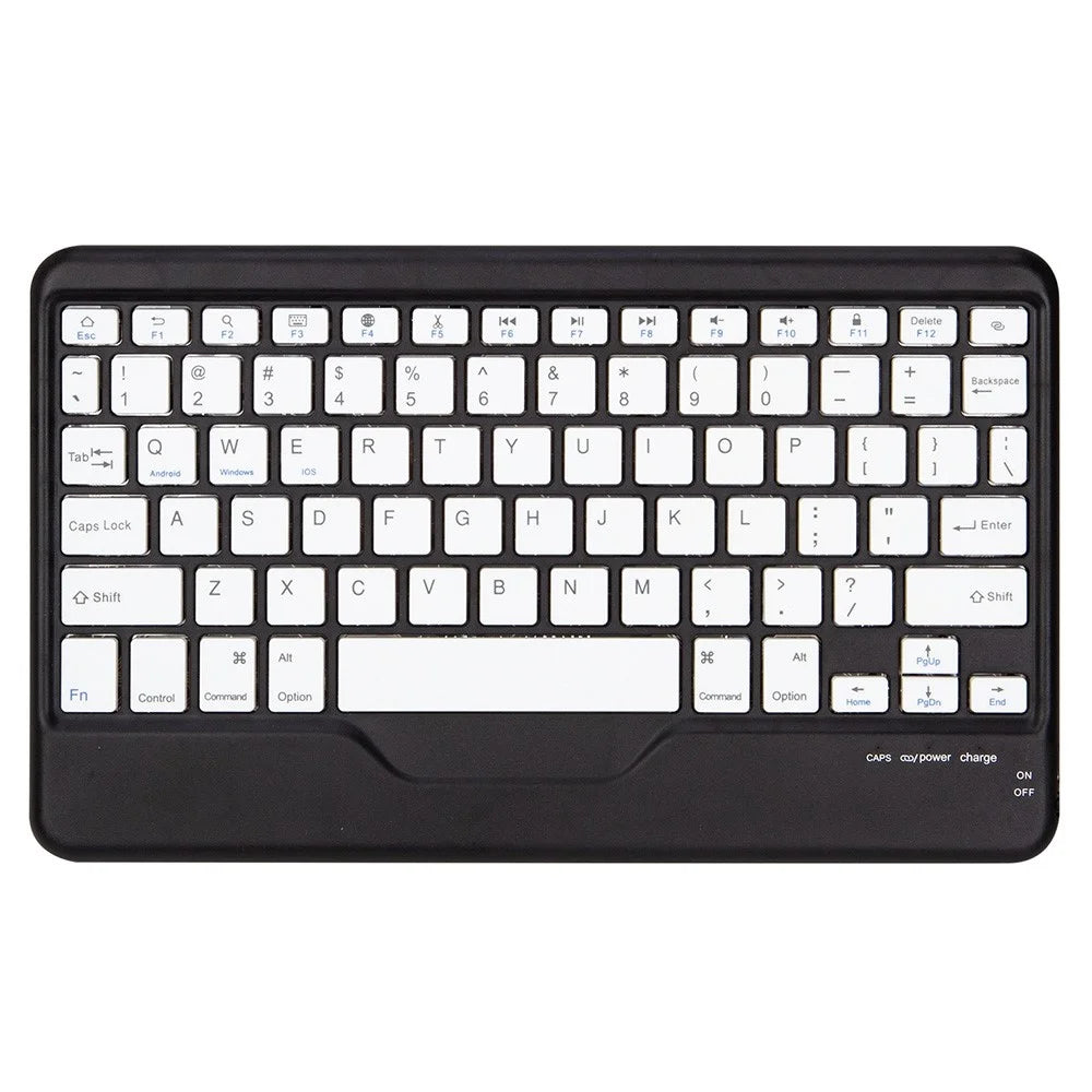 Z098B for iPad Air (2022) / (2020) Bluetooth-compatible Keyboard Trifold Stand Leather Cover with Pen Slot - Black - 5
