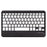 Z102B for iPad 10.2 (2021) / (2020) / (2019) Bluetooth-compatible Keyboard Trifold Stand Leather Cover with Pen Slot - Black - 5