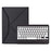 Z102B for iPad 10.2 (2021) / (2020) / (2019) Bluetooth-compatible Keyboard Trifold Stand Leather Cover with Pen Slot - Black - 6