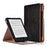Auto-wake / sleep Vertical PU Leather Stand Case with Hand Strap for Kobo Clara HD 6.0 inch - Black - 1