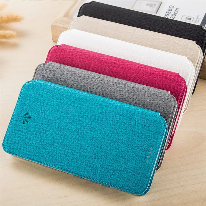 VILI DMX Leather Card Slot Stand Phone Cover for Nokia 8 Sirocco - Grey - 5