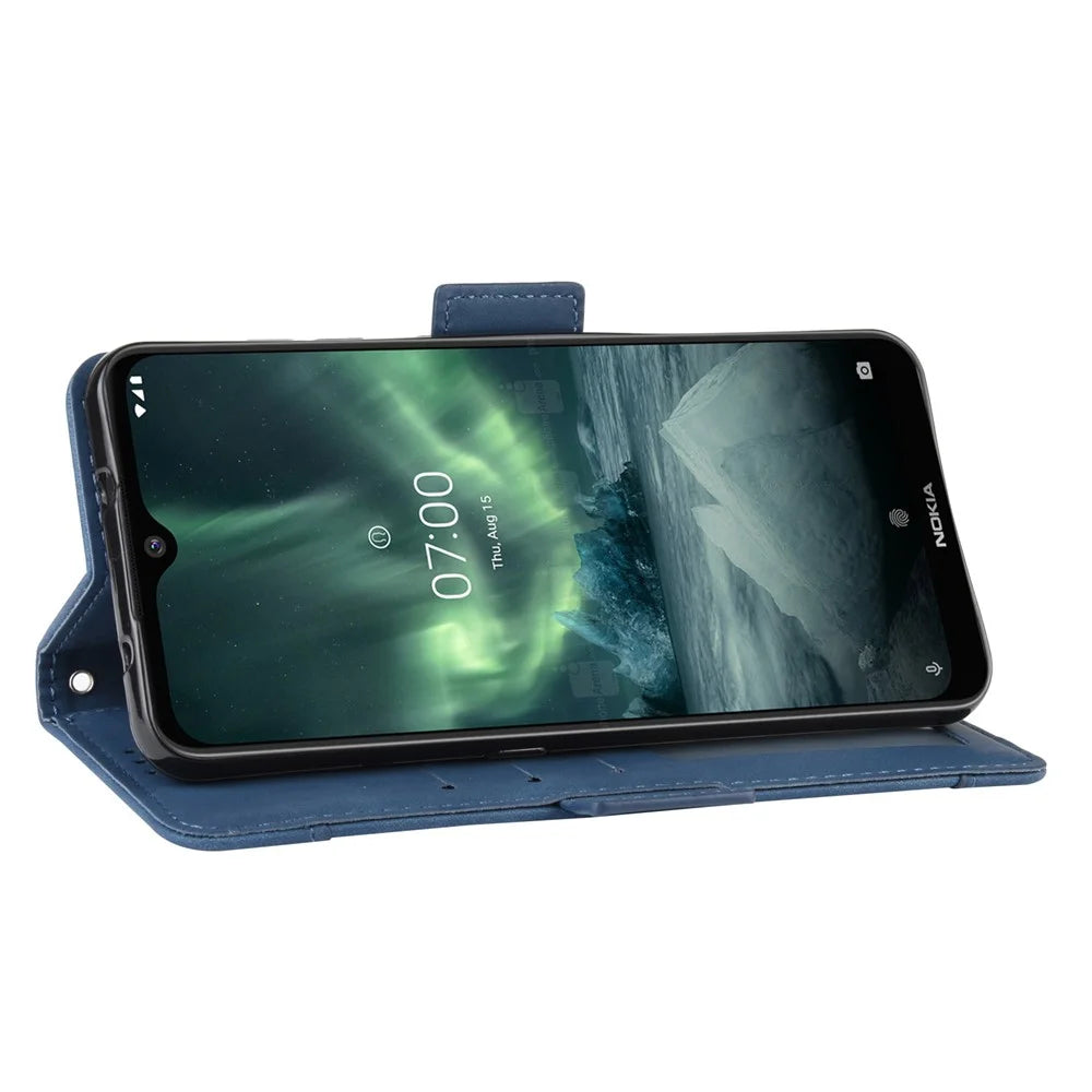 Wallet Leather Stand Case for Nokia 6.2 / 7.2 - Blue - 6