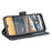 Multiple Card Slots Magnetic PU Leather Shell for Nokia 5.3 - Black - 6
