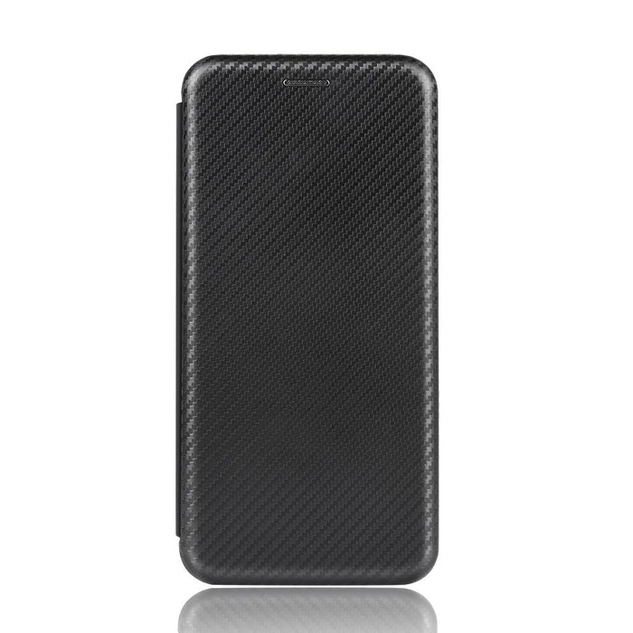 Carbon Fiber Texture Auto-absorbed Leather Shell for Nokia 8.3 5G - Black - 2
