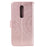 Imprinted Mandala Flower Wallet Leather Case with Strap for Nokia 2.4 - Rose Gold - 3