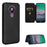 Auto-absorbed Carbon Fiber Leather Case with Card Holder for Nokia 3.4 - Black - 1