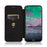 Auto-absorbed Carbon Fiber Leather Case with Card Holder for Nokia 3.4 - Black - 4