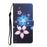 Pattern Printing for Nokia 5.4 Cross Texture Leather Wallet Case with Lanyard - Flower - 2
