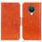 Nappa Texture Full-Protection Split Leather Wallet Stand Phone Cover Shell for Nokia 6.3 / G10 / G20 - Orange - 1
