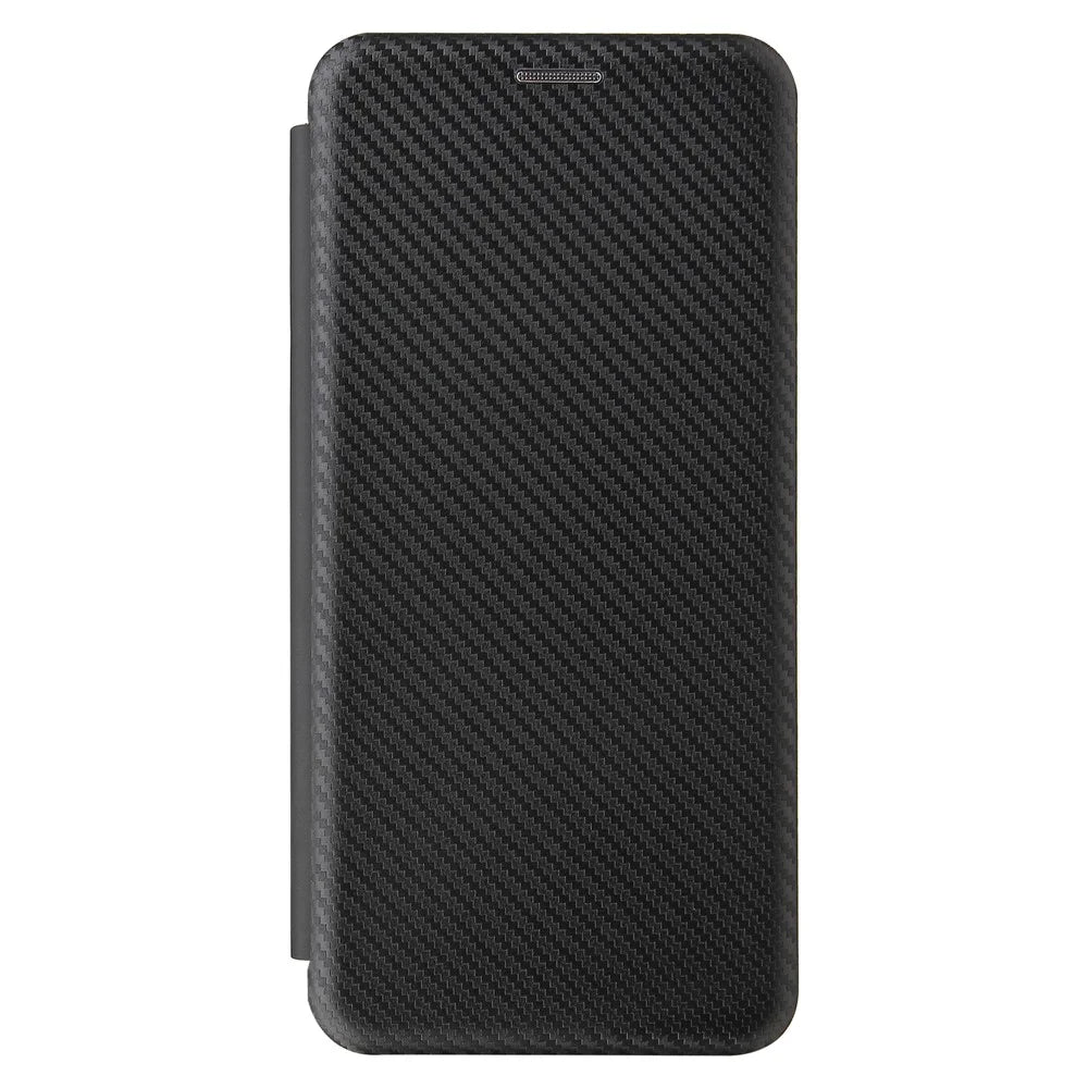 Anti-Scratch Carbon Fiber Texture Auto-absorbed Card Holder Cover Case for Nokia 6.3 / G10 / G20 - Black - 2
