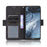 Leather Wallet Protective Case with Multiple Card Slots for Nokia 7.3 - Black - 6