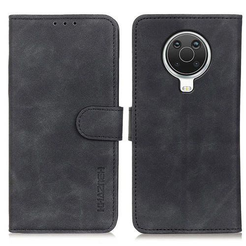 KHAZNEH Wallet Design Folio Flip Retro Style PU Leather Case for Nokia 6.3 / G10 / G20 - Black - 1