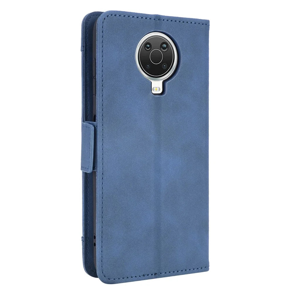 Wallet Design Multiple Card Slots Stand Leather Phone Case for Nokia G20 / Nokia G10 / Nokia 6.3 - Blue - 3
