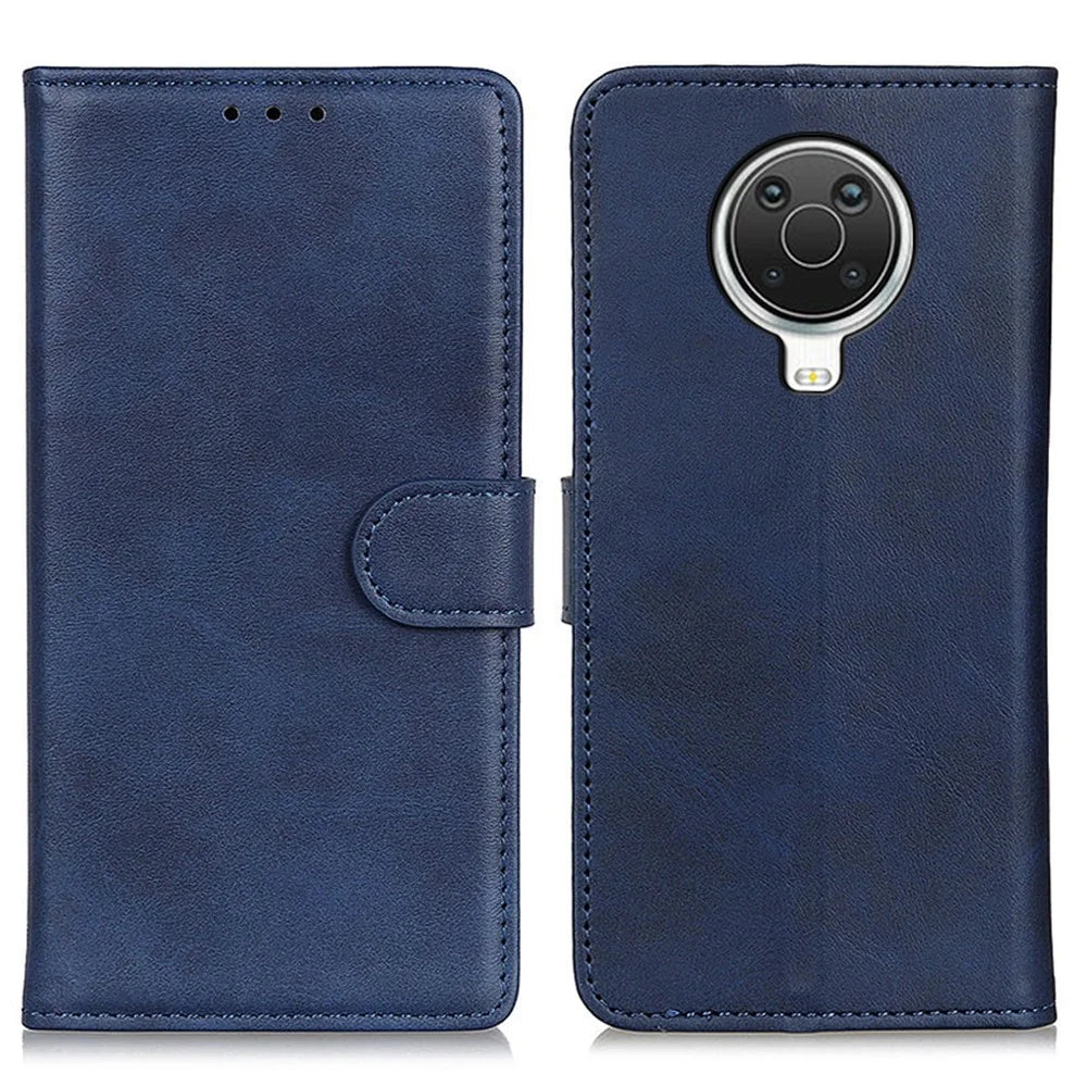 PU Leather Magnetic Wallet Leather Shell Protective Case for Nokia 6.3 / G10 / G20 - Blue - 1