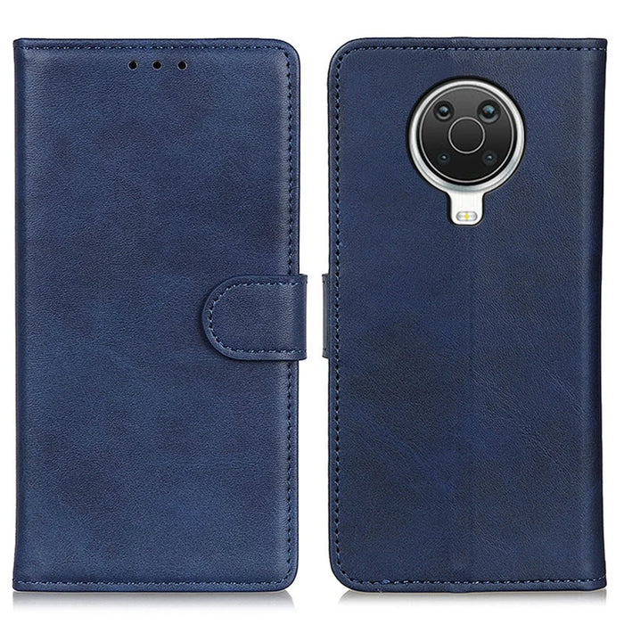 PU Leather Magnetic Wallet Leather Shell Protective Case for Nokia 6.3 / G10 / G20 - Blue - 1