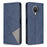Geometric Pattern Stand Leather Card Holder Cover for Nokia 20 - Blue - 1