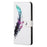 New Pattern Printing Wallet Design Cross Texture Leather Stand Case for Nokia G10/G20 - Feather - 2