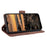 Leather Wallet Protective Case with Multiple Card Slots for Nokia 1.4 - Brown - 6