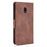 Multiple Card Slots Design Leather Wallet Case Stand for Nokia C1 Plus - Brown - 4