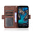Multiple Card Slots Design Leather Wallet Case Stand for Nokia C1 Plus - Brown - 5