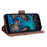 Multiple Card Slots Design Leather Wallet Case Stand for Nokia C1 Plus - Brown - 6