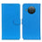 Litchi Skin Wallet Leather Phone Case for Nokia X20/X10 - Blue - 1