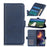Magnetic Double Clasp Leather Wallet Case for Nokia X20/X10 - Blue - 7