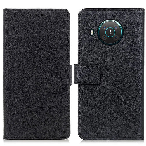 Leather Stand Case with Card Slots for Nokia X20/X10 - Black - 1