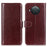For Nokia X20/X10 Phone Case PU Leather Phone Cover Drop-proof Crazy Horse Protector with Stand Wallet - Brown - 1