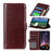 For Nokia X20/X10 Phone Case PU Leather Phone Cover Drop-proof Crazy Horse Protector with Stand Wallet - Brown - 7