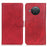 Matte Skin Leather Wallet Shell for Nokia X20/X10 - Red - 1